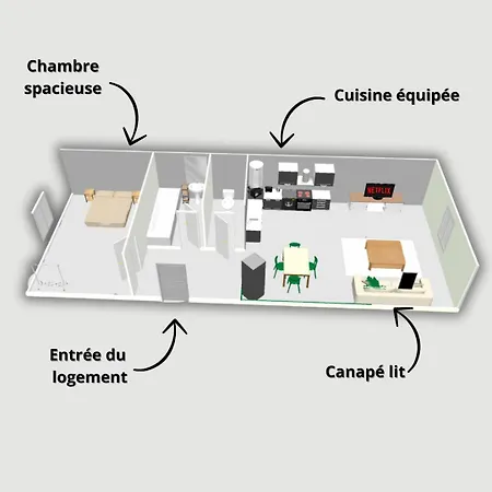 Apartment Nest Cosy Et Spacieux Le Peage-de-Roussillon